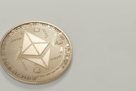 Ethereum - Round Gold-colored Ethereum Coin