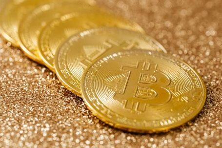 Stock Crypto - Gold Bitcoin Coins